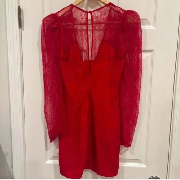 Michael Costello x Revolve Vivian Red Mini Dress - Picture 6 of 6